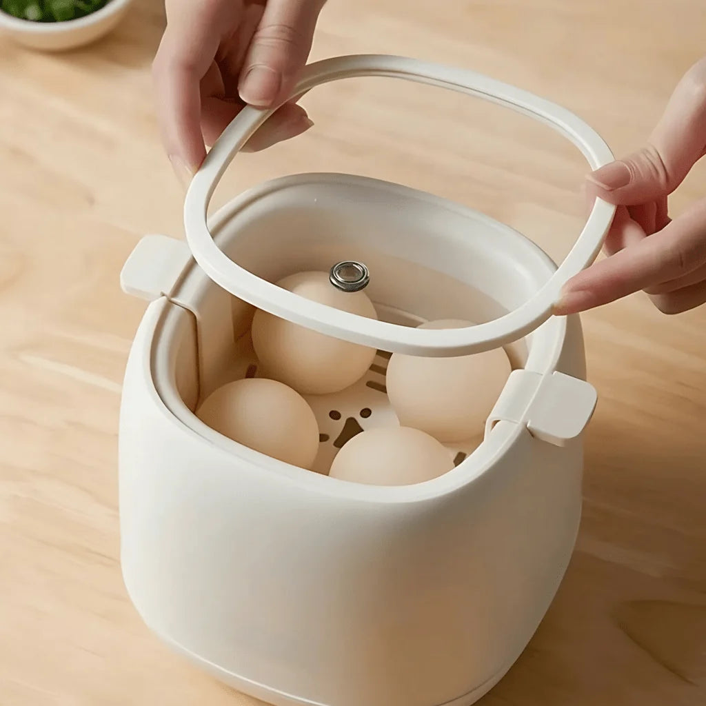 Electric Egg Cooker One-Button Automatic Shutoff Compact Design