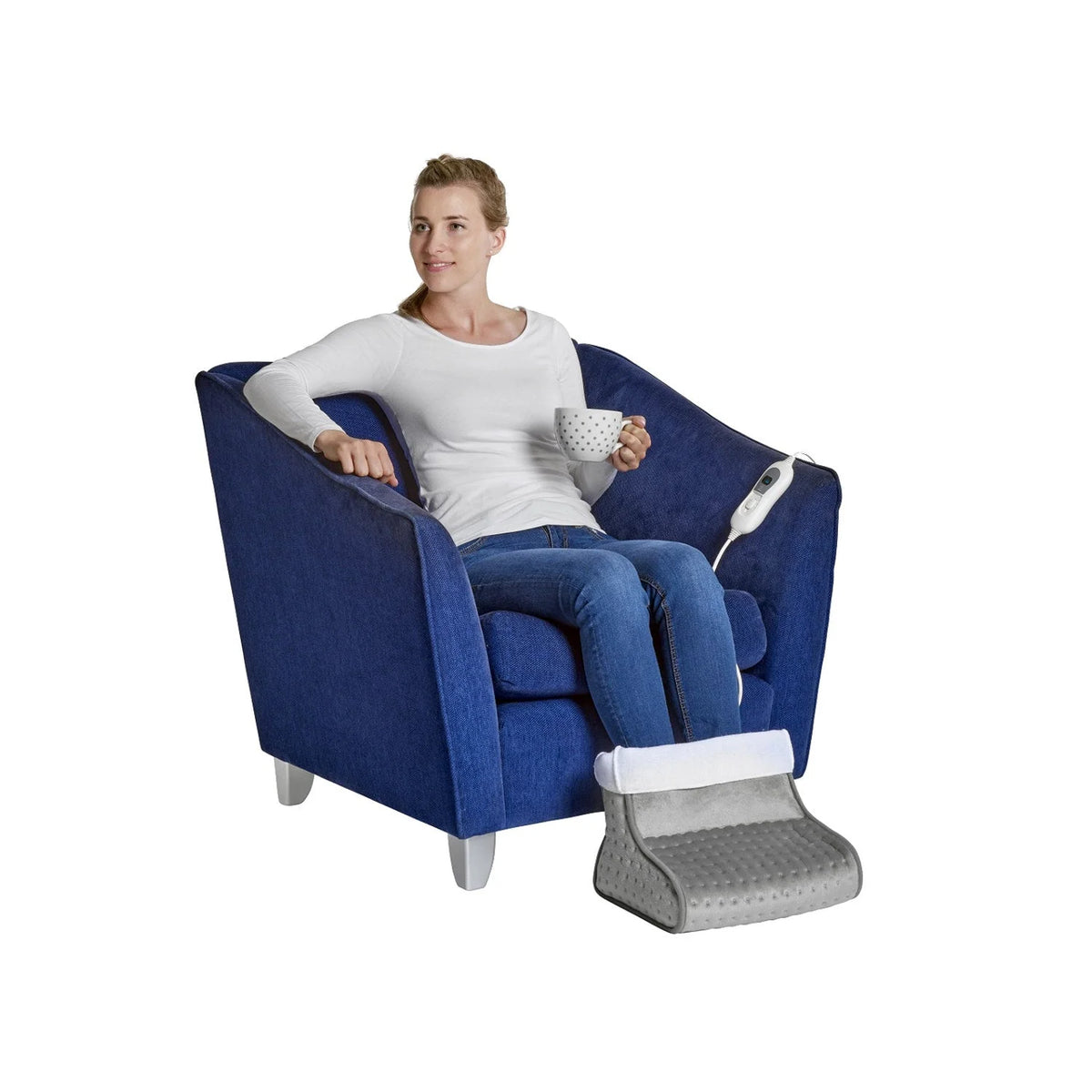Electric Foot Warmer 3 Heat Settings Washable Plush Lining