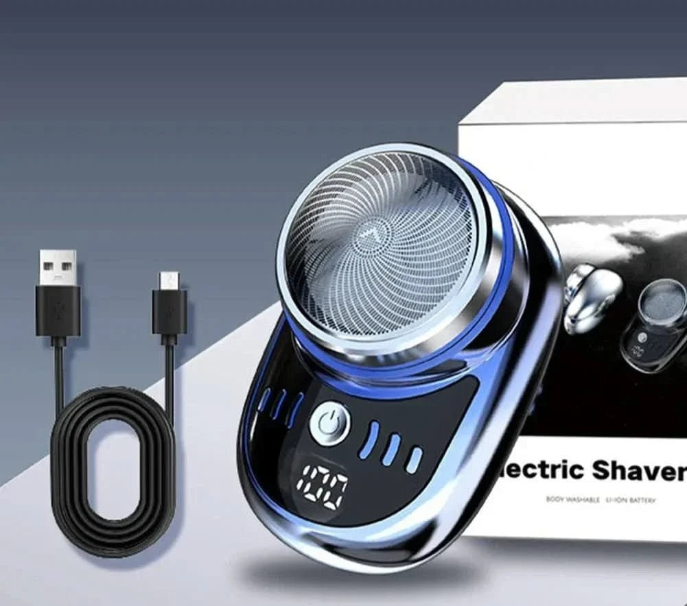 Electric Shaver Compact Cordless USB Rechargeable Digital Battery Display