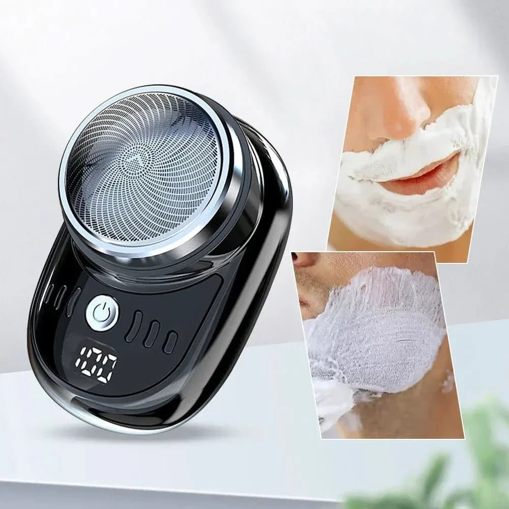Electric Shaver Compact Cordless USB Rechargeable Digital Battery Display