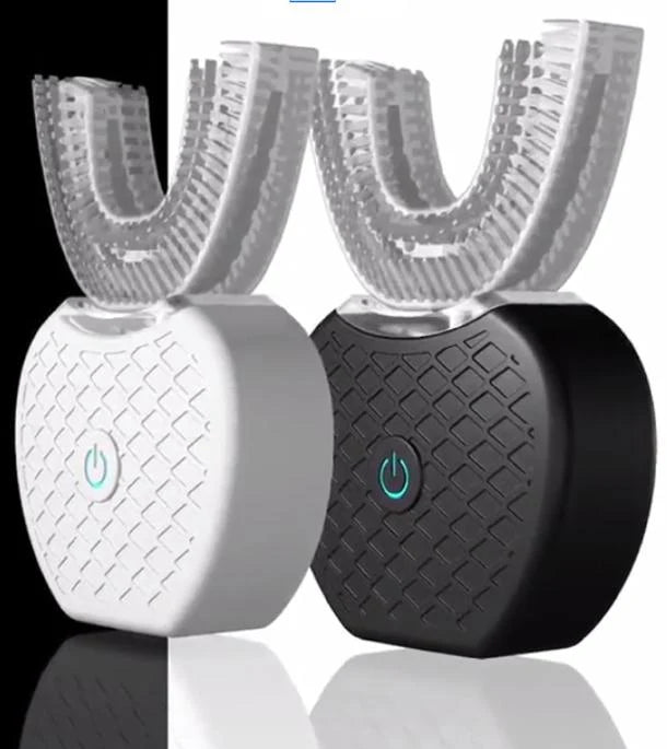Electric Toothbrush U-Shaped Head Rechargeable Blue Light