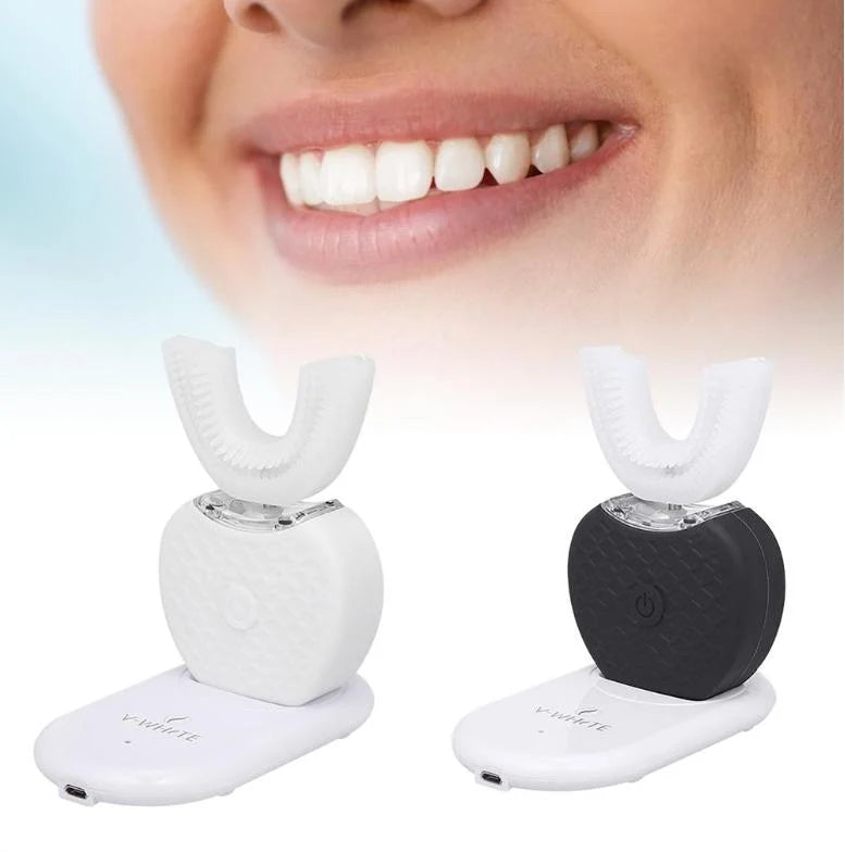 Electric Toothbrush U-Shaped Head Rechargeable Blue Light