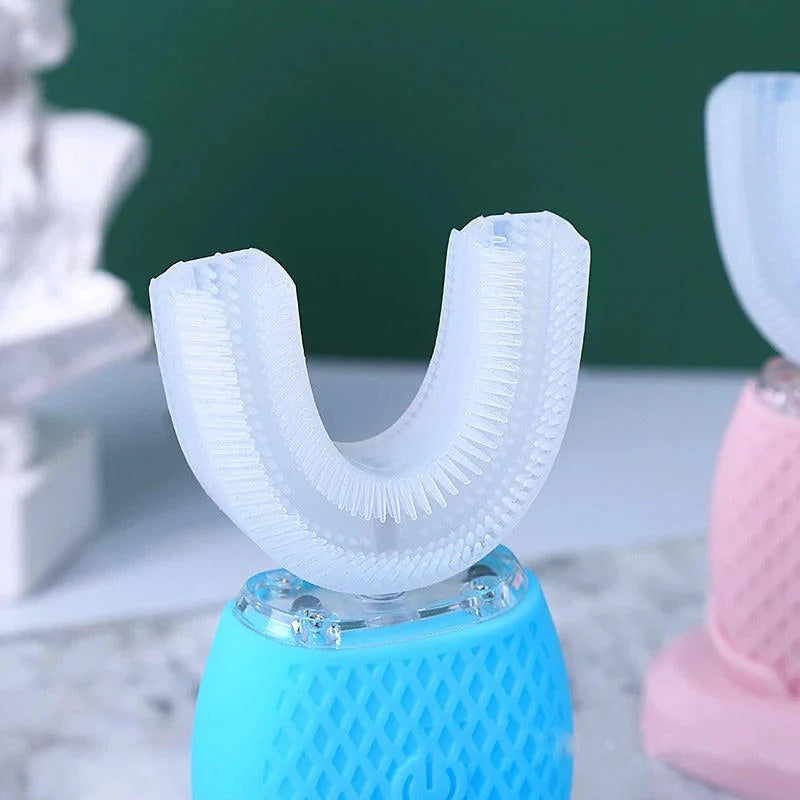Electric Toothbrush U-Shaped Rechargeable Built-In Blue Light