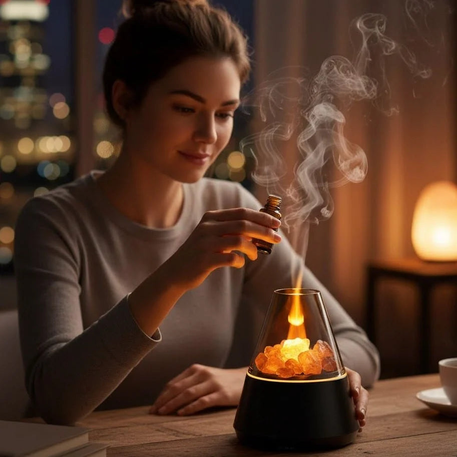 Essential Oil Diffuser Crystal Stone Quiet Mist 120ml