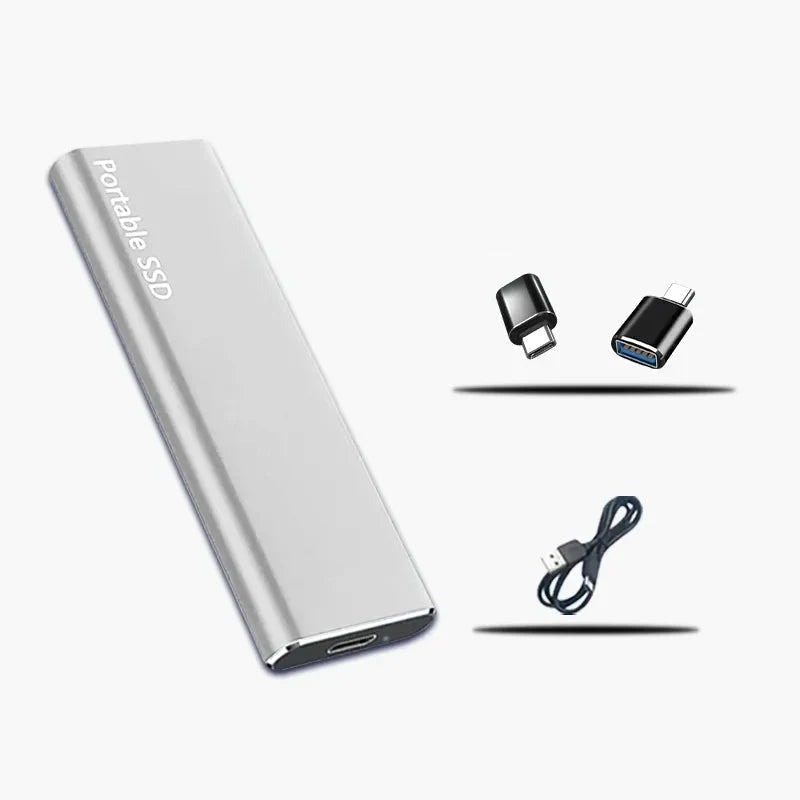 External Hard Drive Portable USB-C 4TB Storage Plug-and-Play