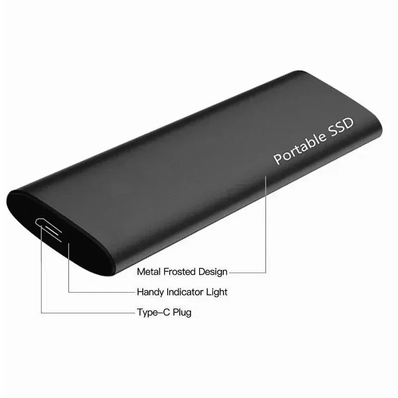 External Hard Drive Portable USB-C 4TB Storage Plug-and-Play