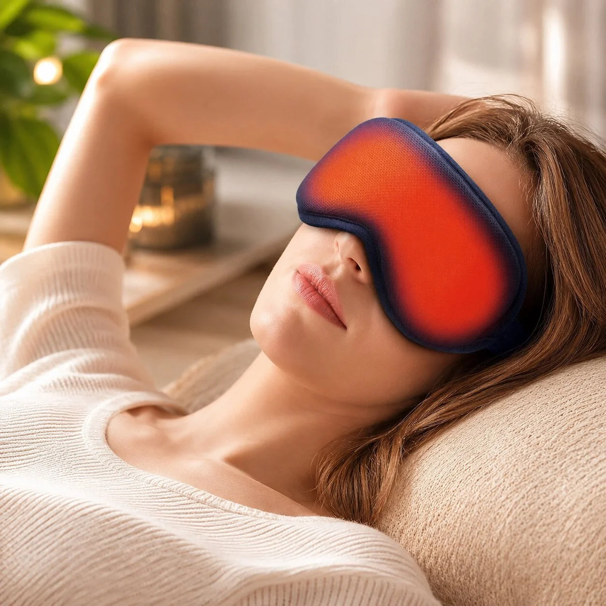 Eye Mask Heated Vibration Massage USB-C Powered
