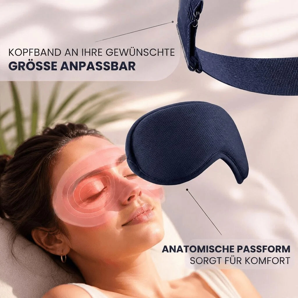 Eye Mask Heated Vibration Massage USB-C Powered