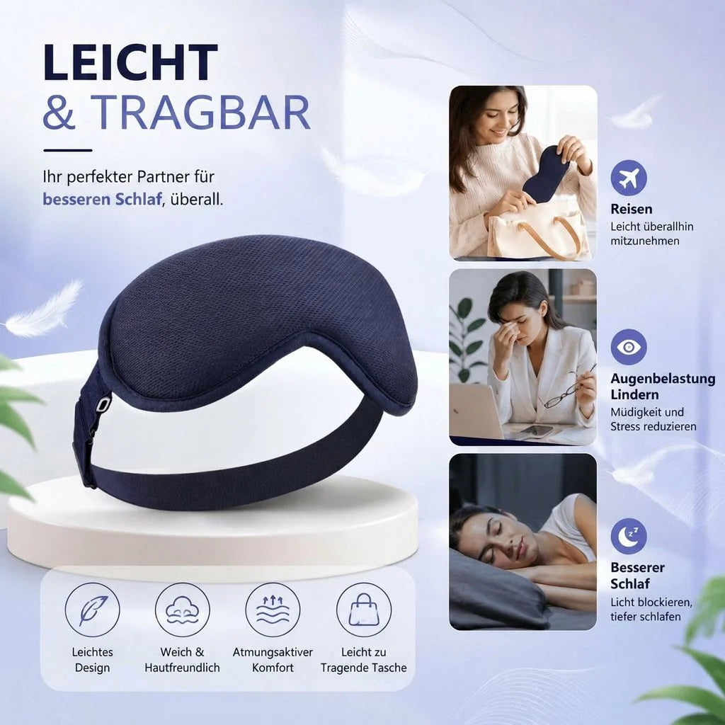 Eye Mask Heated Vibration Massage USB-C Powered