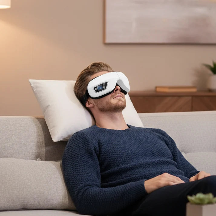 Eye Massager Heat & Air Pressure Bluetooth Music Foldable