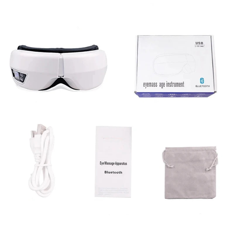 Eye Massager Heat & Air Pressure Bluetooth Music Foldable