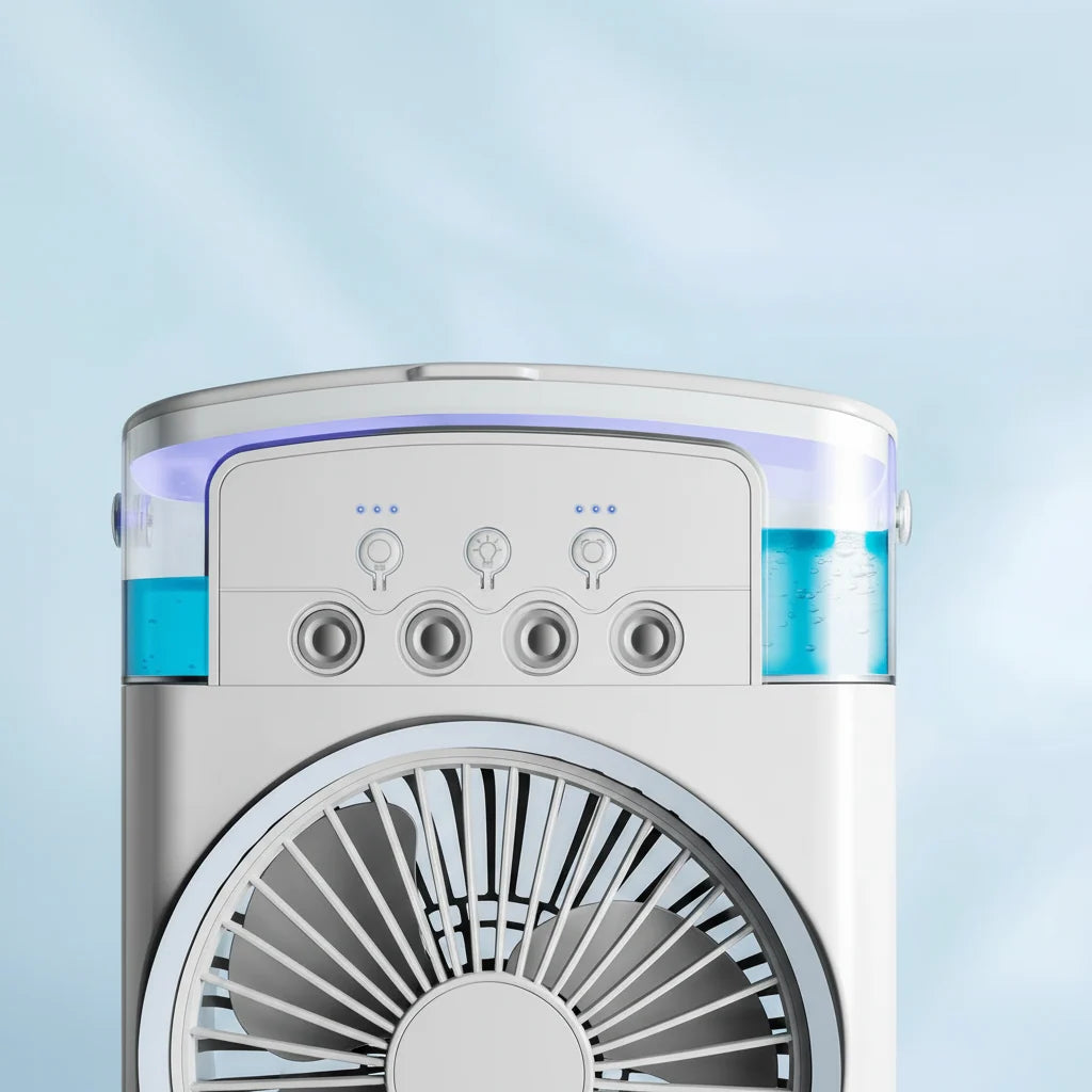 Fan & Humidifier 2-In-1 Compact Design