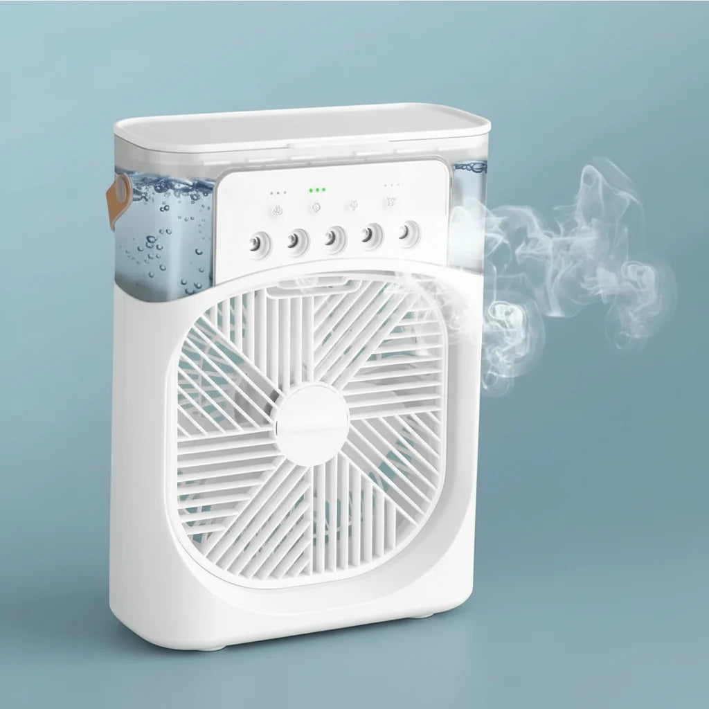 Fan & Humidifier 2-In-1 Compact Design