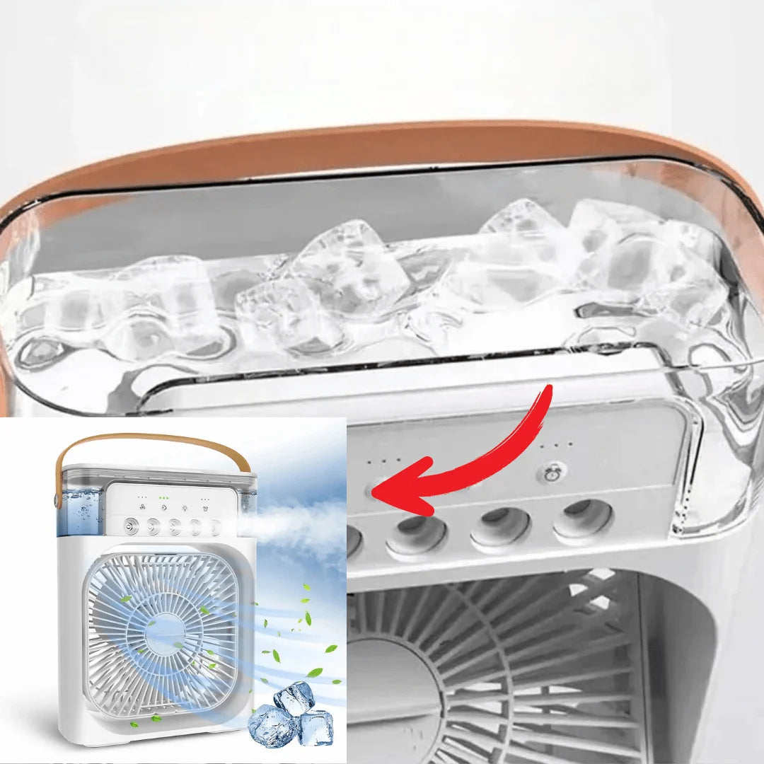 Fan & Humidifier 2-In-1 Compact Design