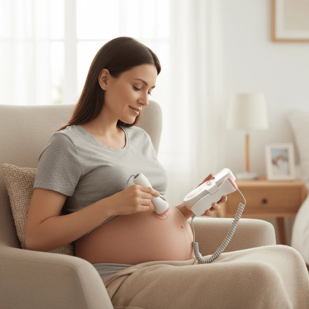 Fetal Doppler Monitor Portable LCD Heart Rate Display