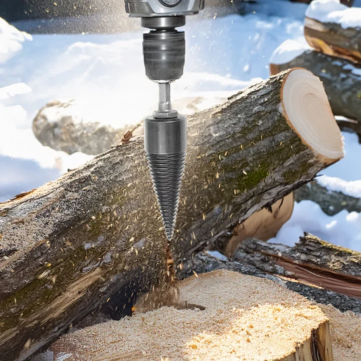 Firewood Splitter Drill Bit High-Carbon Steel Drill-Compatible Shanks