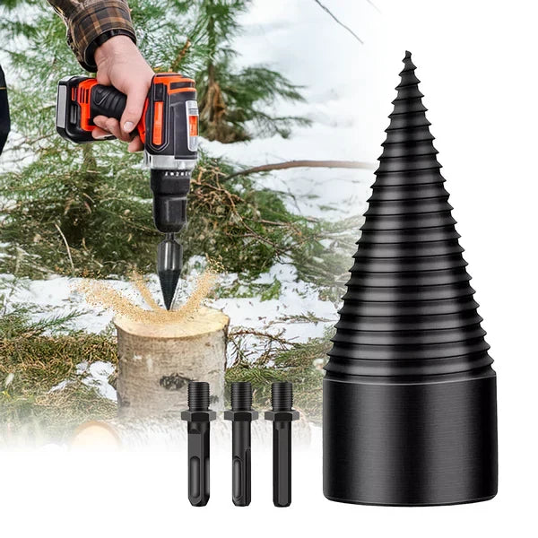 Firewood Splitter Drill Bit High-Carbon Steel Drill-Compatible Shanks