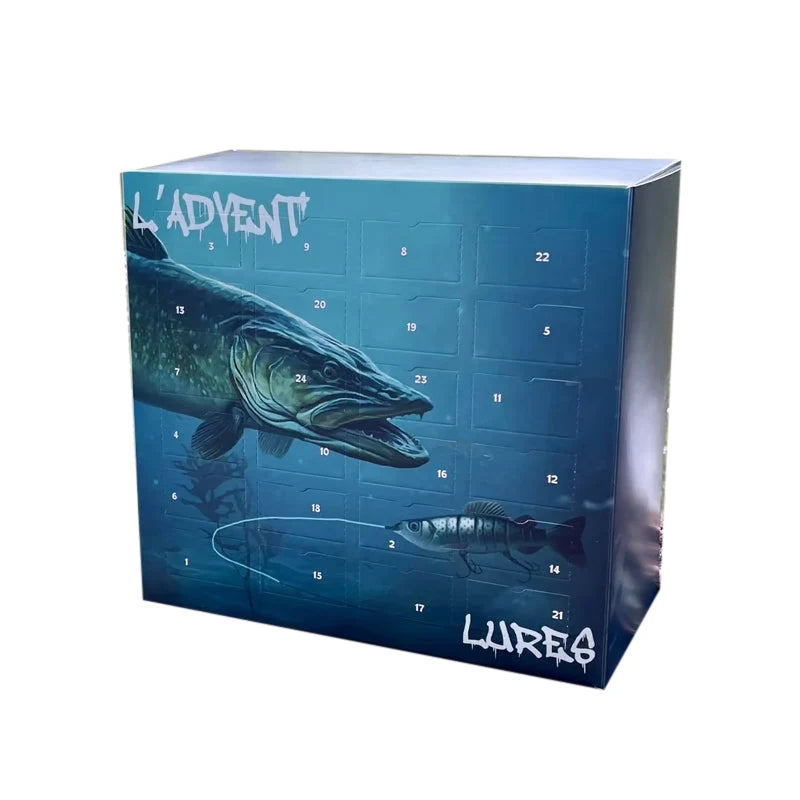 Fishing Advent Calendar 24 Assorted Pre-Rigged Lures