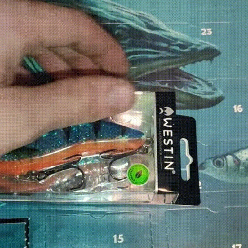 Fishing Advent Calendar 24 Assorted Pre-Rigged Lures