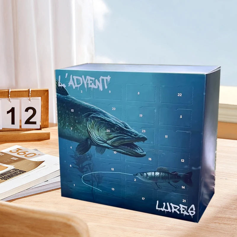 Fishing Advent Calendar 24 Assorted Pre-Rigged Lures