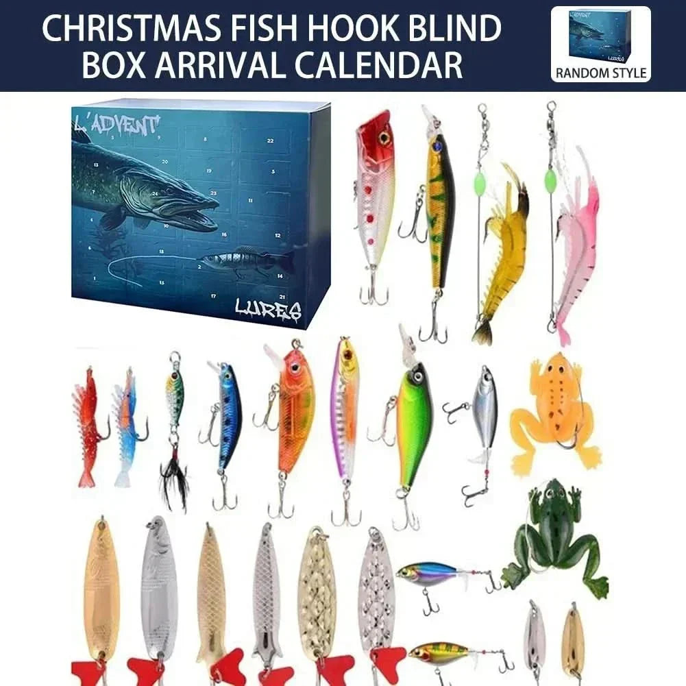 Fishing Advent Calendar 24 Lures Freshwater & Saltwater