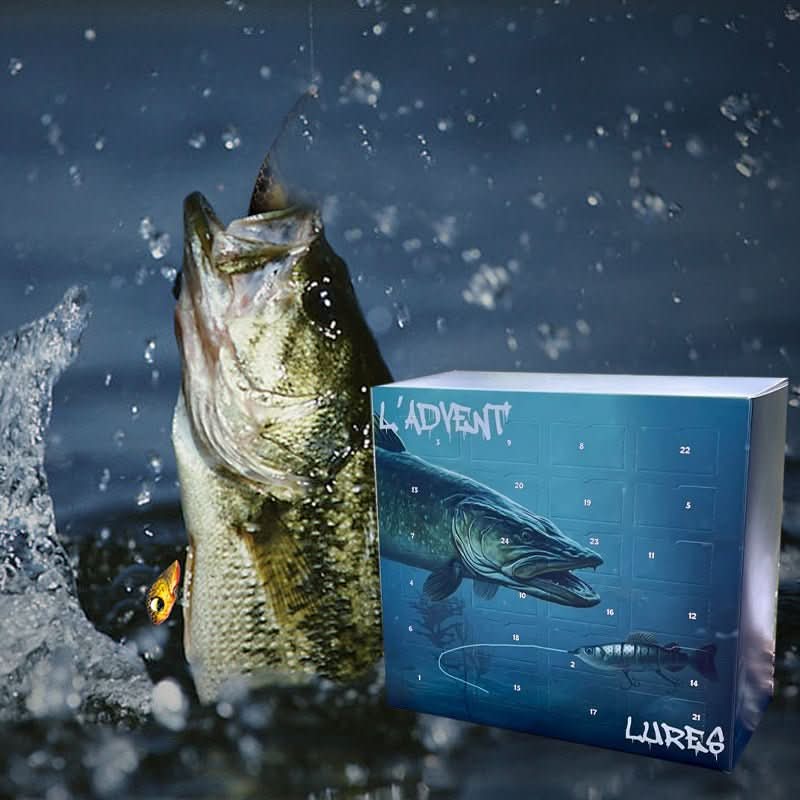 Fishing Advent Calendar 24 Lures Freshwater & Saltwater