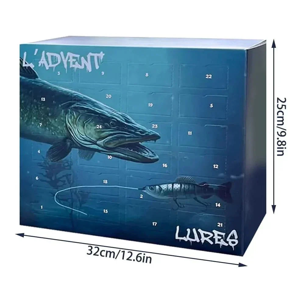 Fishing Advent Calendar 24 Lures Freshwater & Saltwater