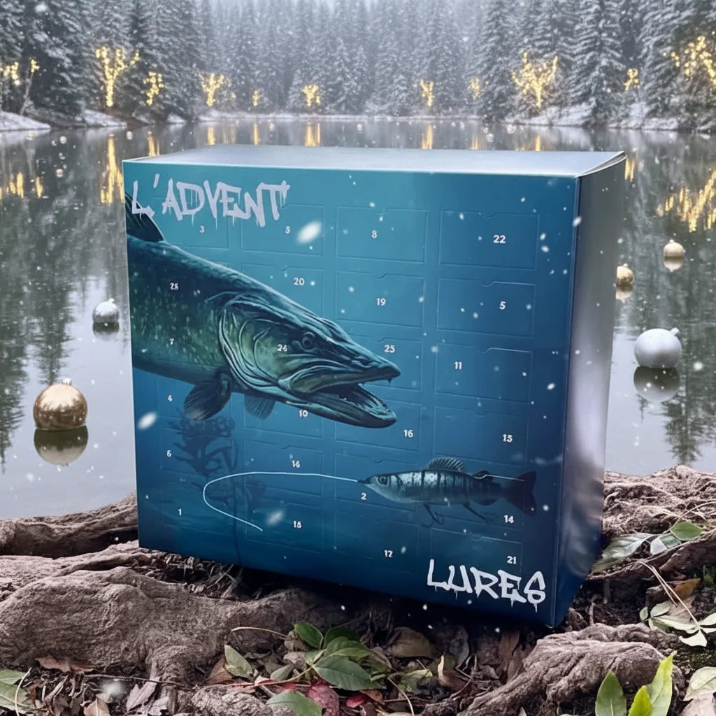 Fishing Tackle Advent Calendar 24-Day Countdown Lures & Hooks