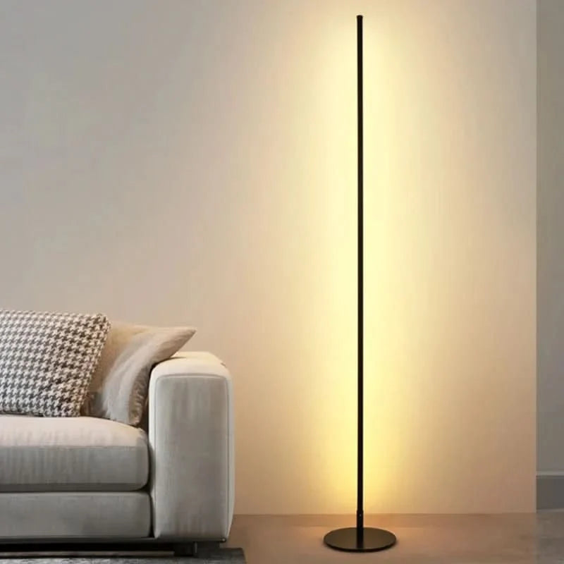Floor Lamp Dimmable Warm-White LED Slim Metal Design