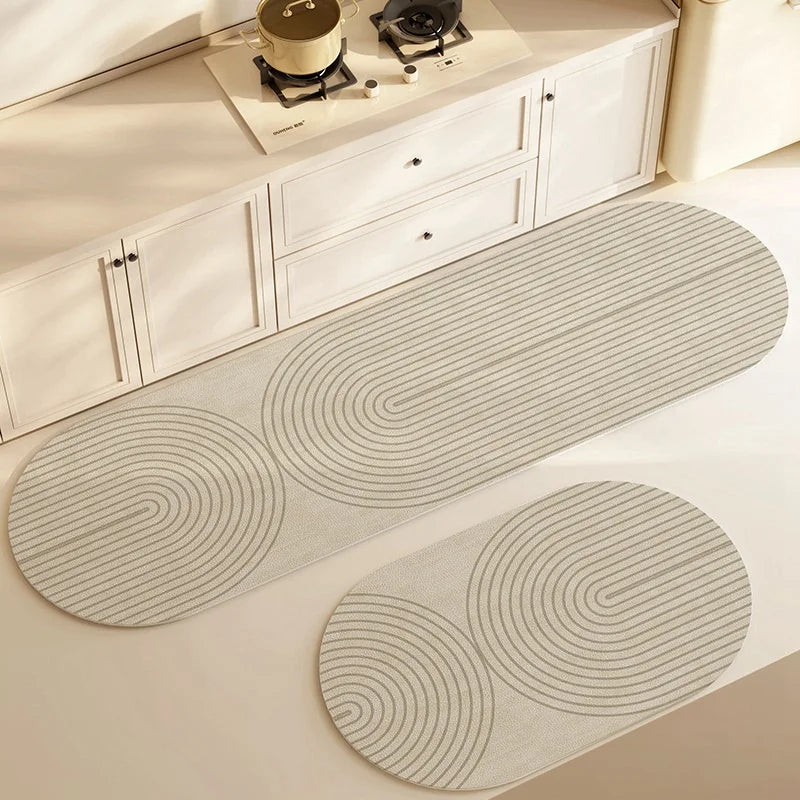 Floor Mat Quick-Absorbing Diatomite Non-Slip Backing Washable