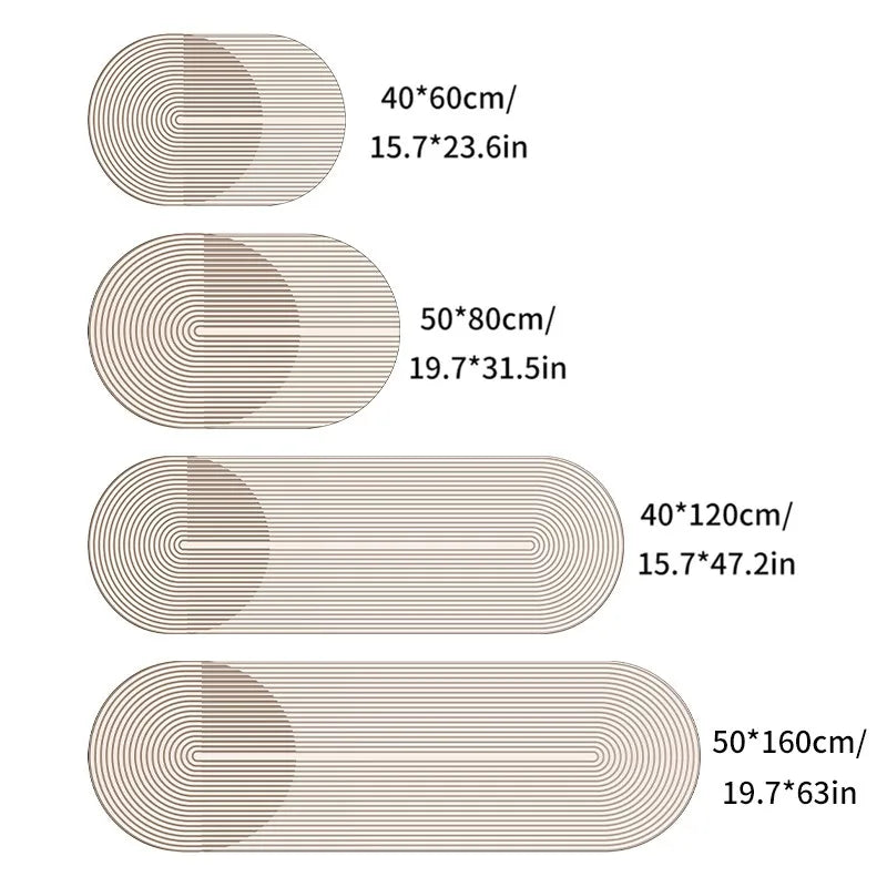 Floor Mat Quick-Absorbing Diatomite Non-Slip Backing Washable