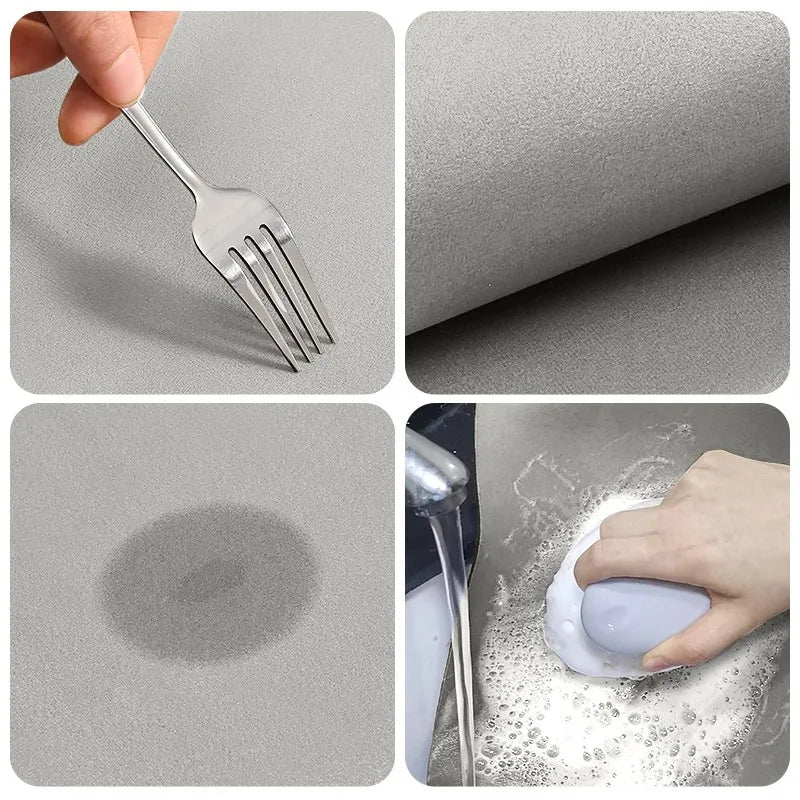 Floor Mat Quick-Absorbing Diatomite Non-Slip Backing Washable