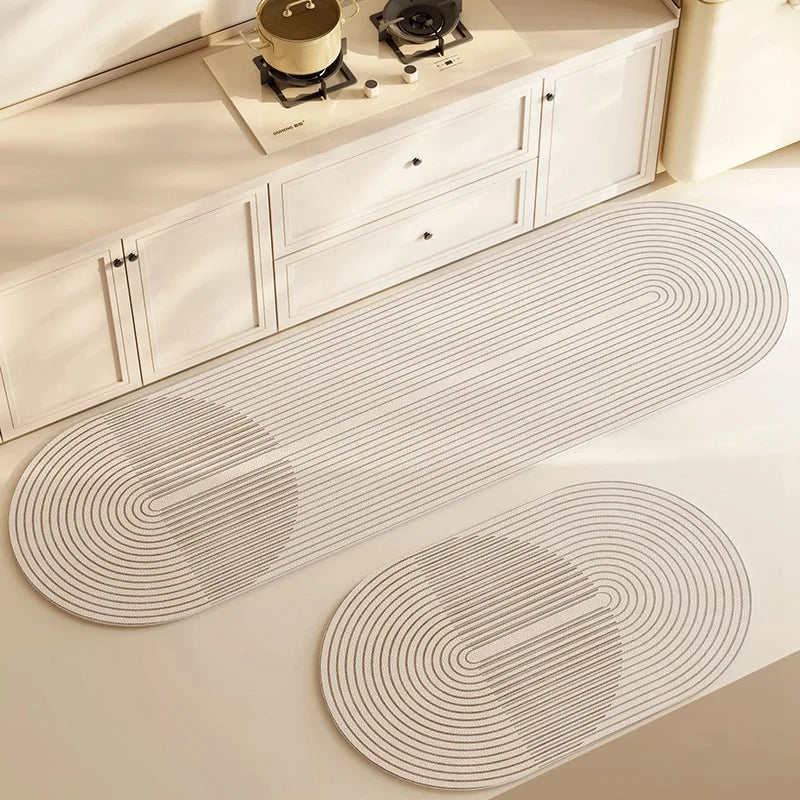 Floor Mat Quick-Absorbing Diatomite Non-Slip Backing Washable