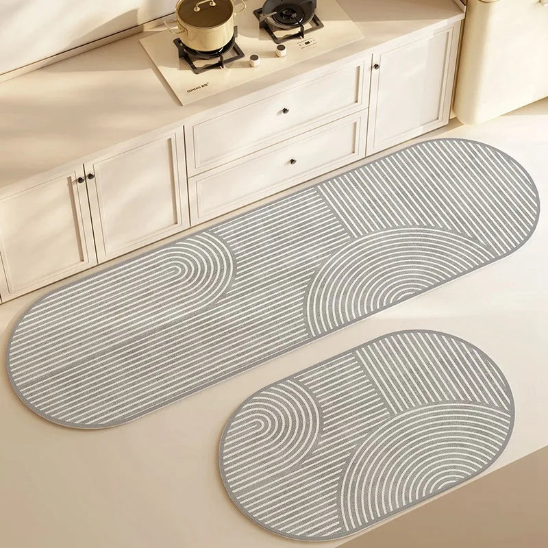 Floor Mat Quick-Absorbing Diatomite Non-Slip Backing Washable