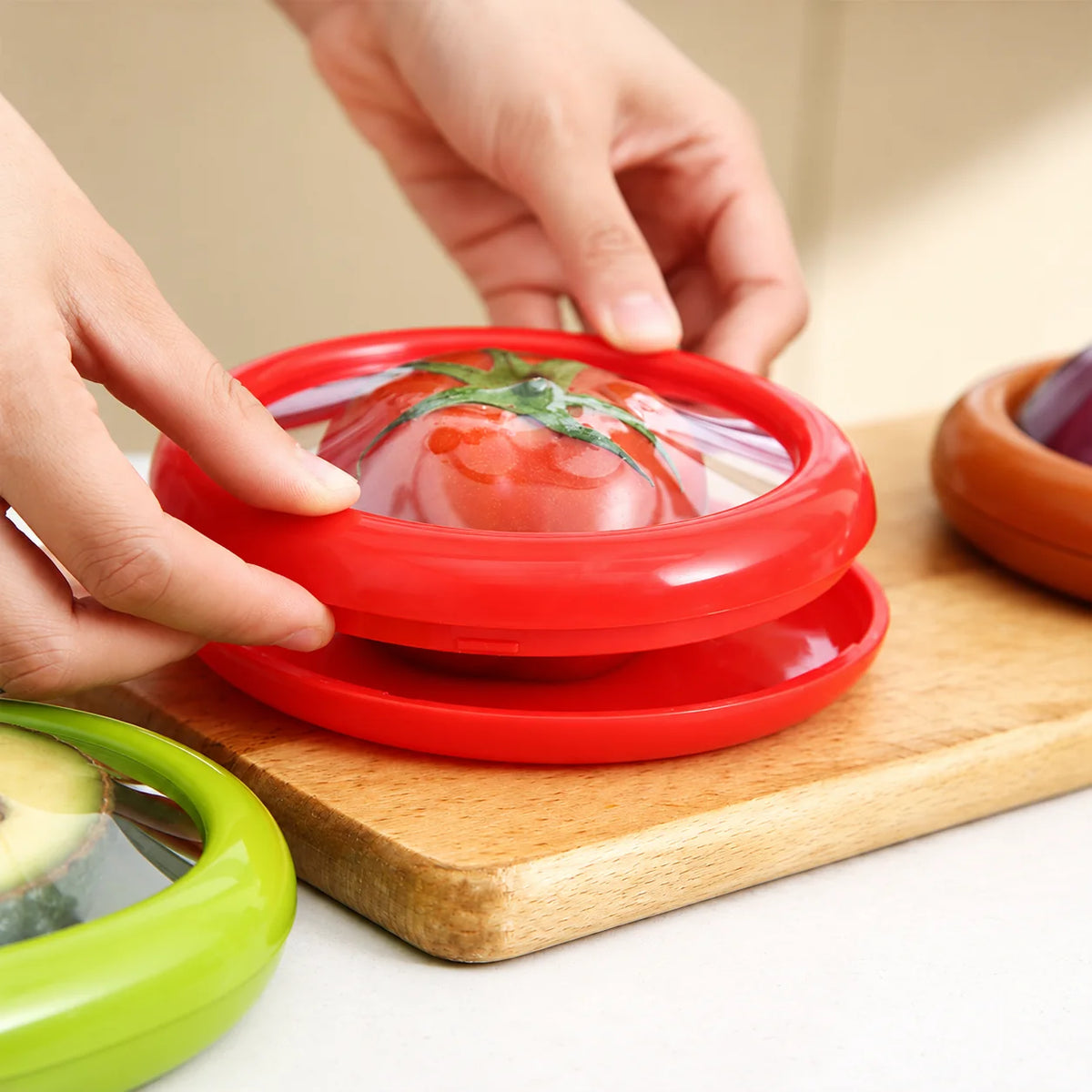 Food Storage Covers Silicone Airtight Reusable Set of 4