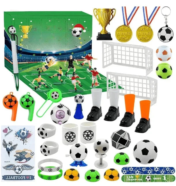 Football Advent Calendar 24-Piece Stadium Building Set