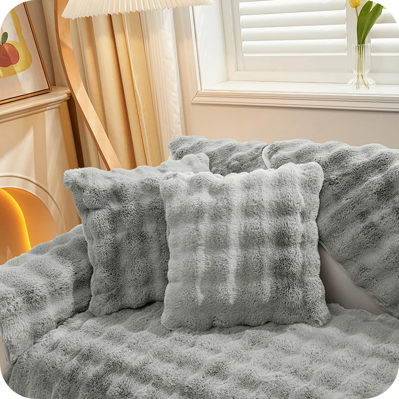 Furniture Cover Plush Non-Slip Scratch-Resistant