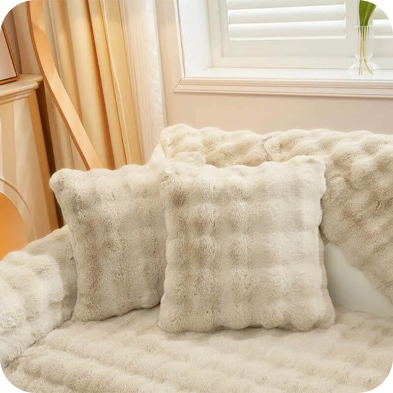 Furniture Cover Plush Non-Slip Scratch-Resistant
