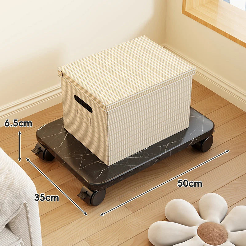 Furniture Dolly Low-Profile Locking Swivel Casters Non-Slip Surface