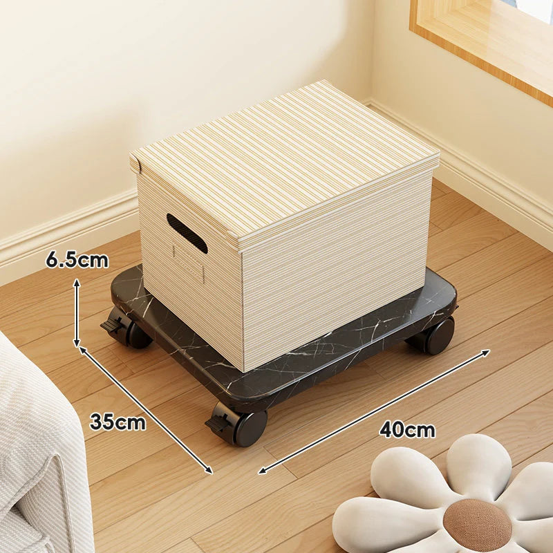 Furniture Dolly Low-Profile Locking Swivel Casters Non-Slip Surface