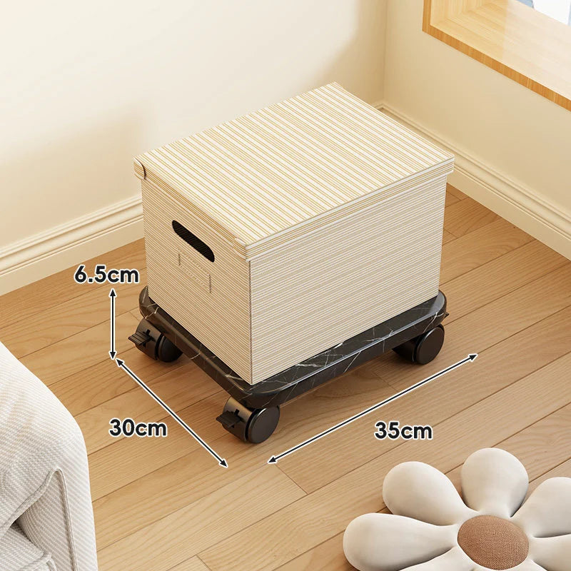 Furniture Dolly Low-Profile Locking Swivel Casters Non-Slip Surface