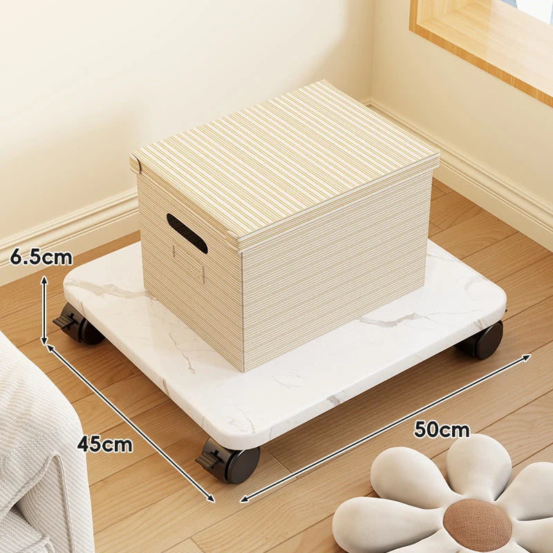 Furniture Dolly Low-Profile Locking Swivel Casters Non-Slip Surface