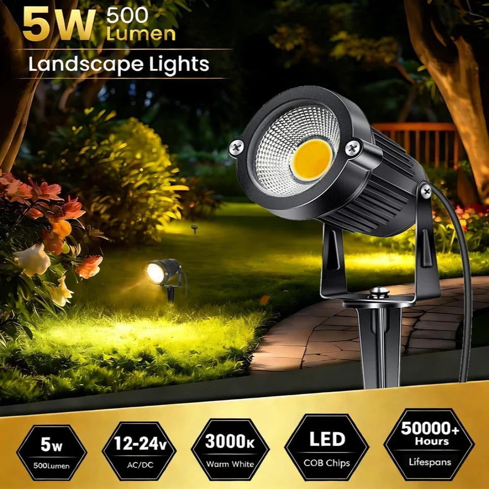 Garden Spotlights LED 10-Pack Adjustable Weather-Resistant