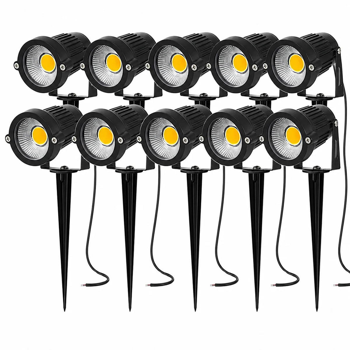 Garden Spotlights LED 10-Pack Adjustable Weather-Resistant