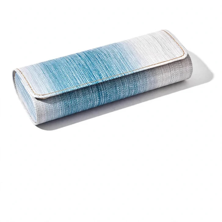 Glasses Case Soft Fabric Magnetic Closure Gradient Design