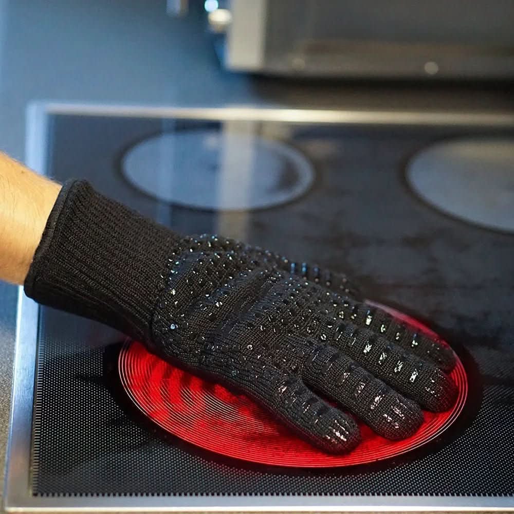 Grill Gloves Aramid Heat-Resistant Non-Slip Grip