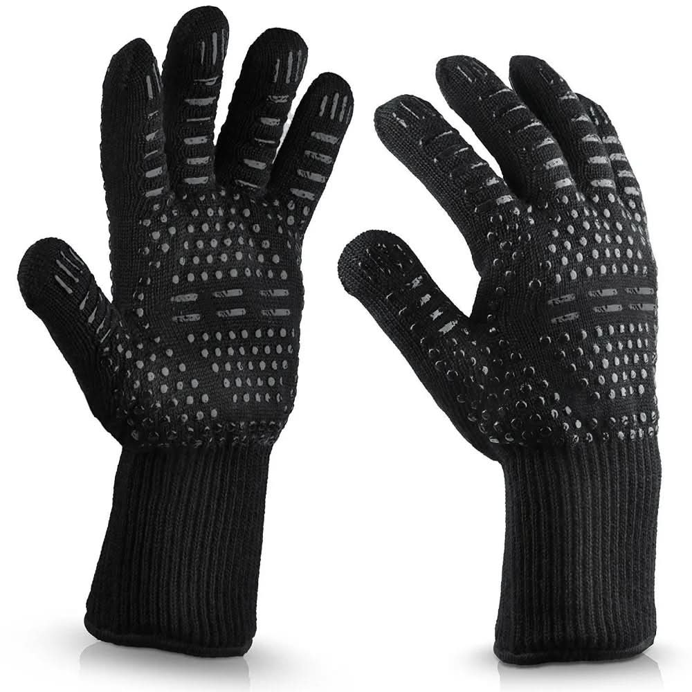 Grill Gloves Aramid Heat-Resistant Non-Slip Grip