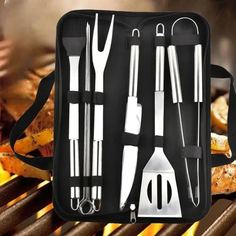 Grill Tool Set Stainless Steel With Carrying Bag
