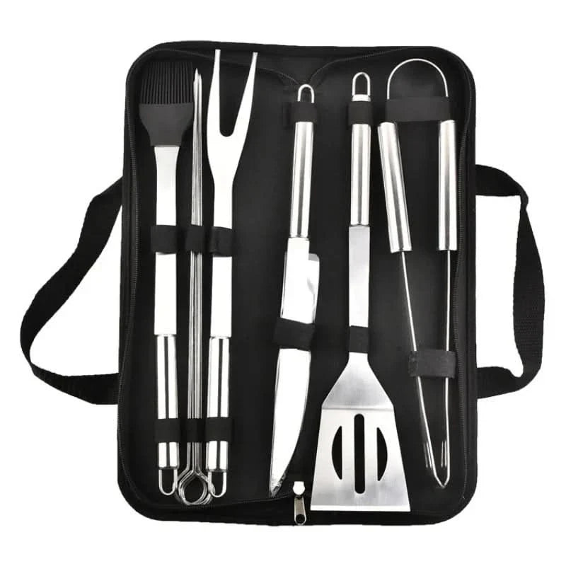 Grill Tool Set Stainless Steel With Carrying Bag