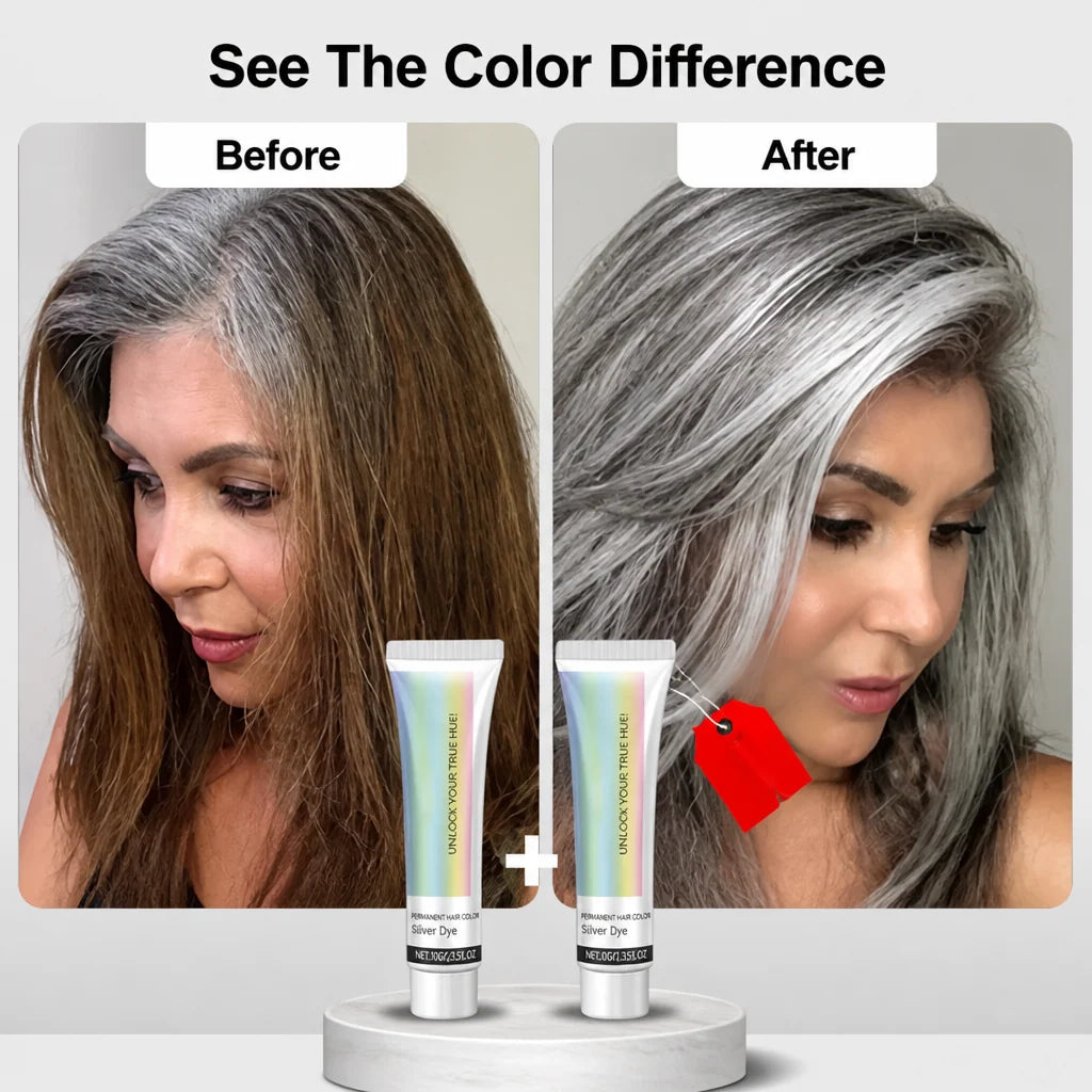 Hair Color Buildable Silver Ammonia-Free Sulfate-Free Paraben-Free
